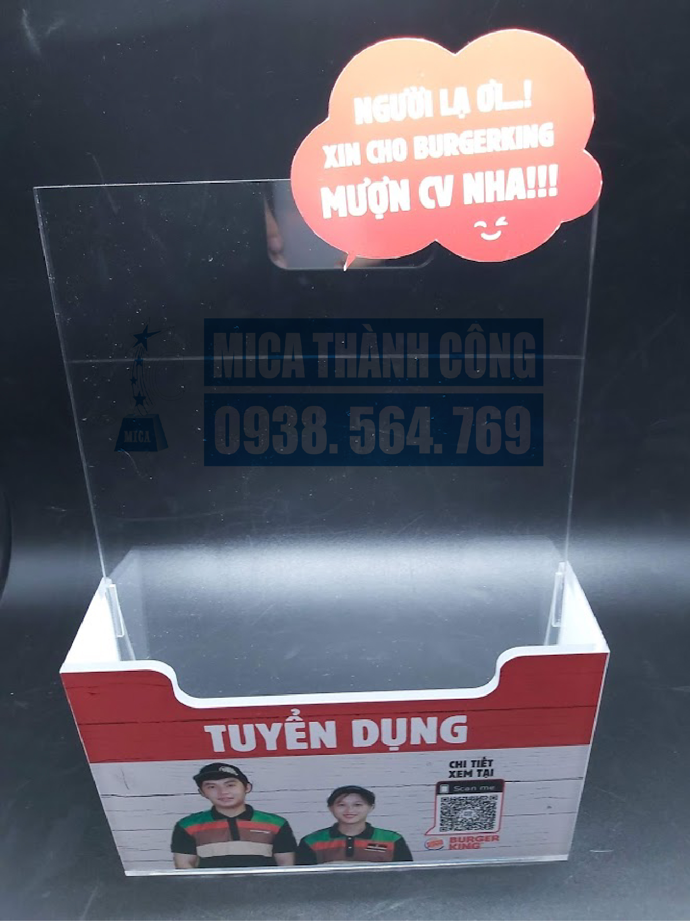 Kích thước Menu Mica thường gặp