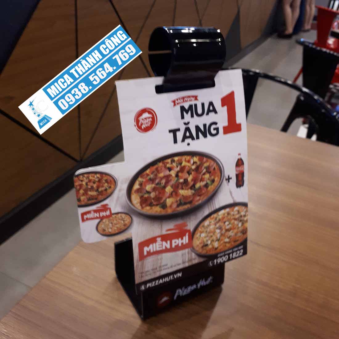 menu mica để bàn