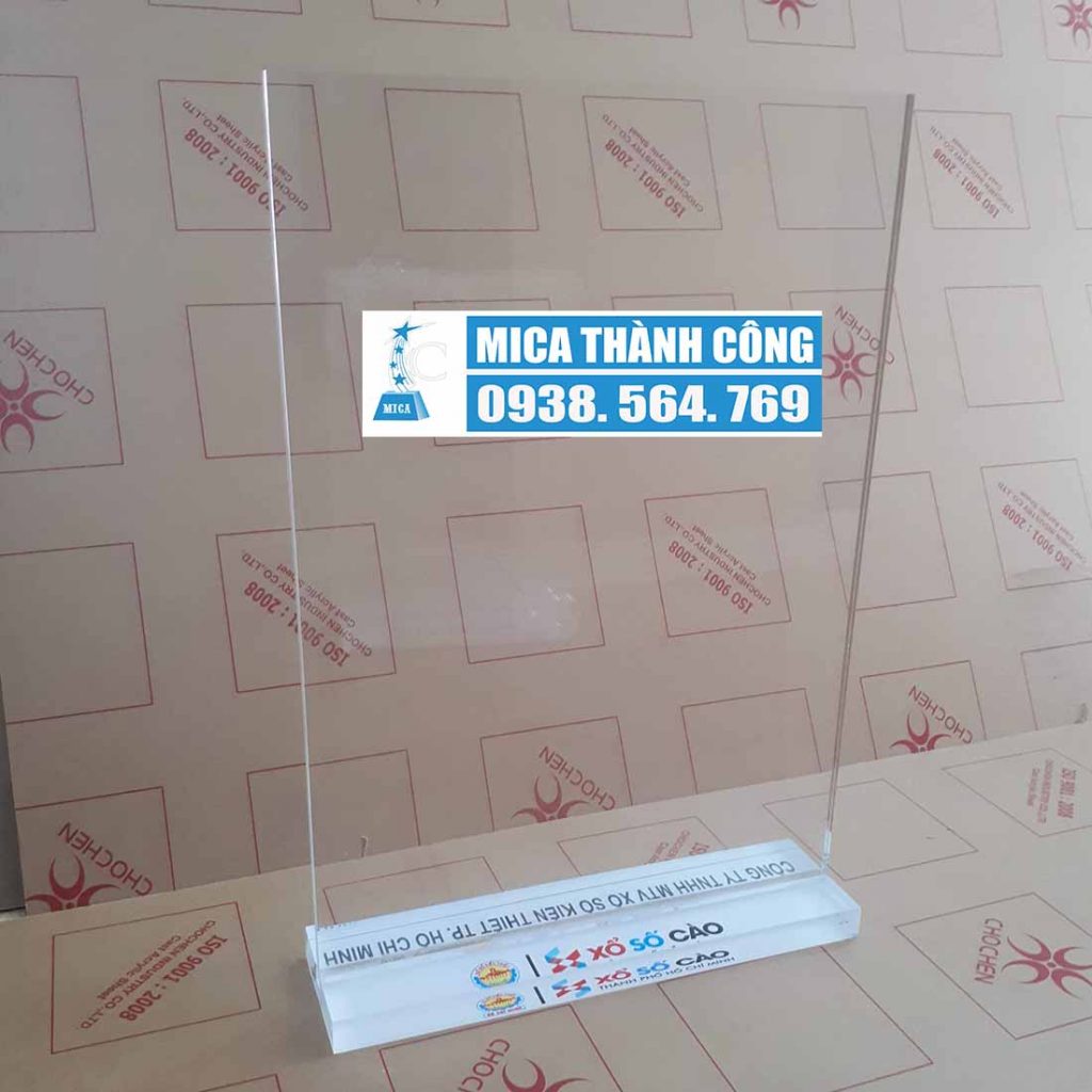 menu mica để bàn