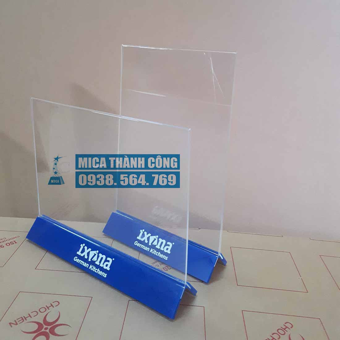 menu mica để bàn