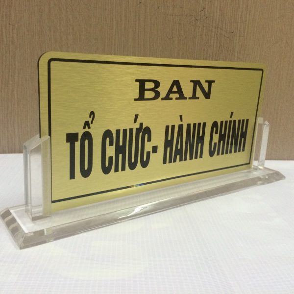 Biển mica Chức Danh 2