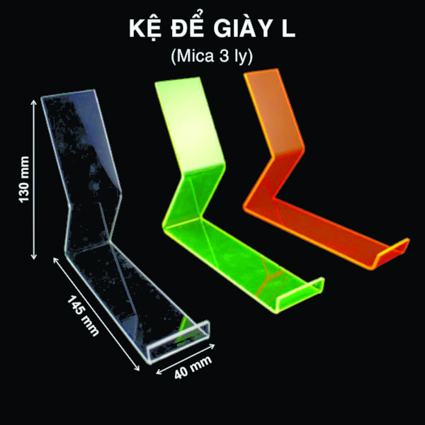 Kệ mica giày dép 4