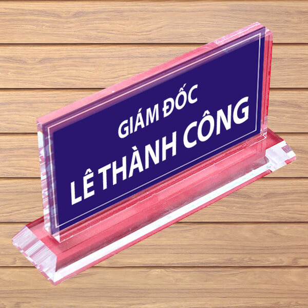 Biển mica chức danh 4
