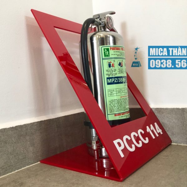 Kệ mica trưng bày PCCC