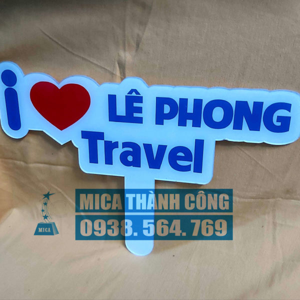 Bảng mica thông tin cầm tay