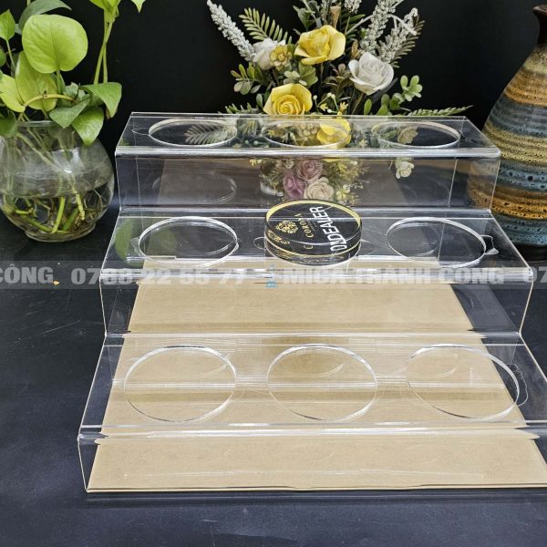 Kệ mica 3 tầng trưng bày