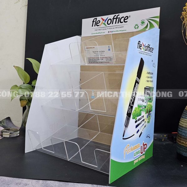 Kệ mica văn phòng 3 tầng
