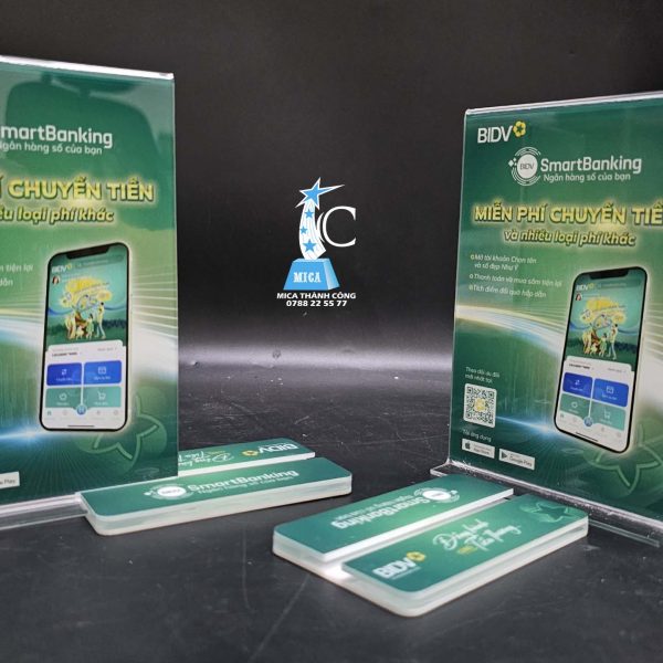 Menu mica đế trượt cho Ngân Hàng