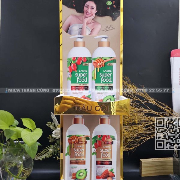 Kệ Trưng Bày Dầu Gội và Sữa Tắm