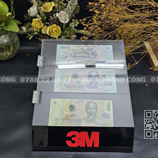 Tủ Mica Trưng Bày Tiền