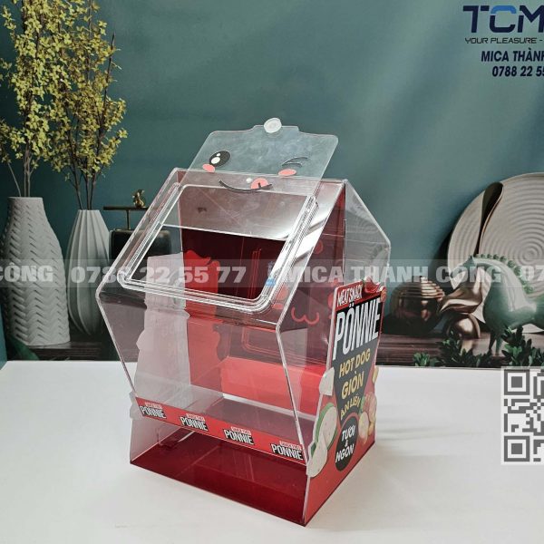Hộp mica đựng bánh dạng xoay